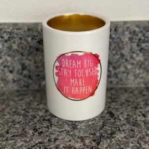 Home Expressions make up brush holder, ceramic, never been used